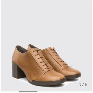 Camper Lotta Size 40EU US9 Rubber Sole Brown 100% Leather Outer. Loafer‎ Booties